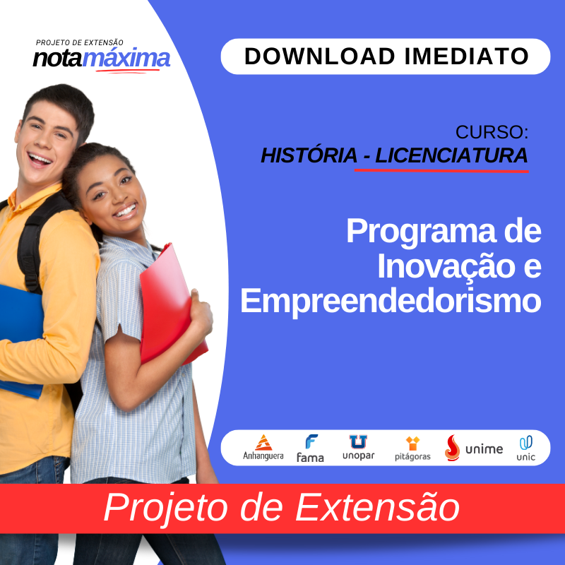 PROJETO DE EXTENSÃO I - HISTORIA