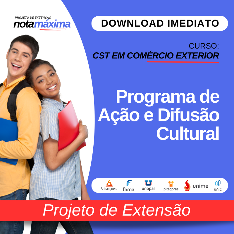 PROJETO DE EXTENSÃO I - COMERCIO EXTERIOR
