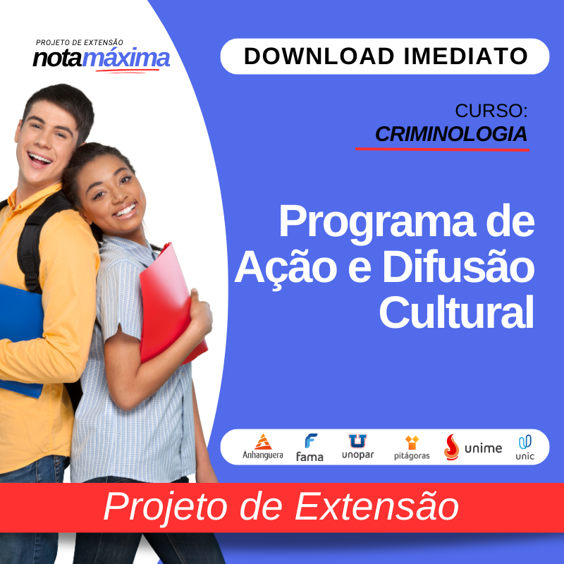 PROJETO DE EXTENSÃO I - CRIMINOLOGIA BACHARELADO
