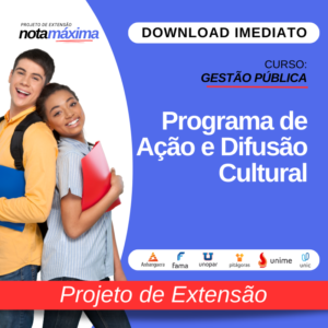 PROJETO DE EXTENSÃO I - GESTÃO PUBLICA