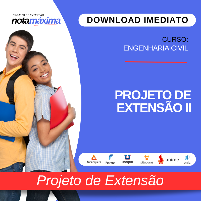 PROJETO DE EXTENSÃO II - ENGENHARIA CIVIL