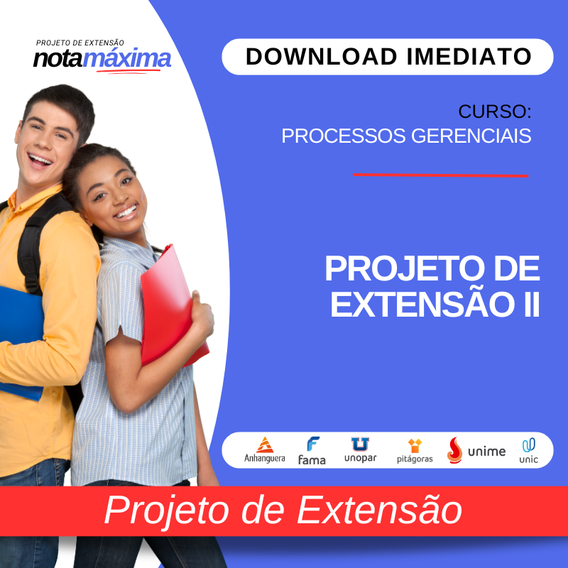 PROJETO DE EXTENSÃO II - PROCESSOS GERENCIAIS